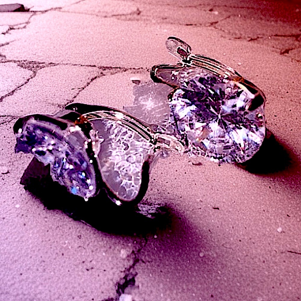 ❣️Earrings with zirconium